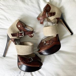 Michael Kors Fallyn Peep Toe Platform Sandal